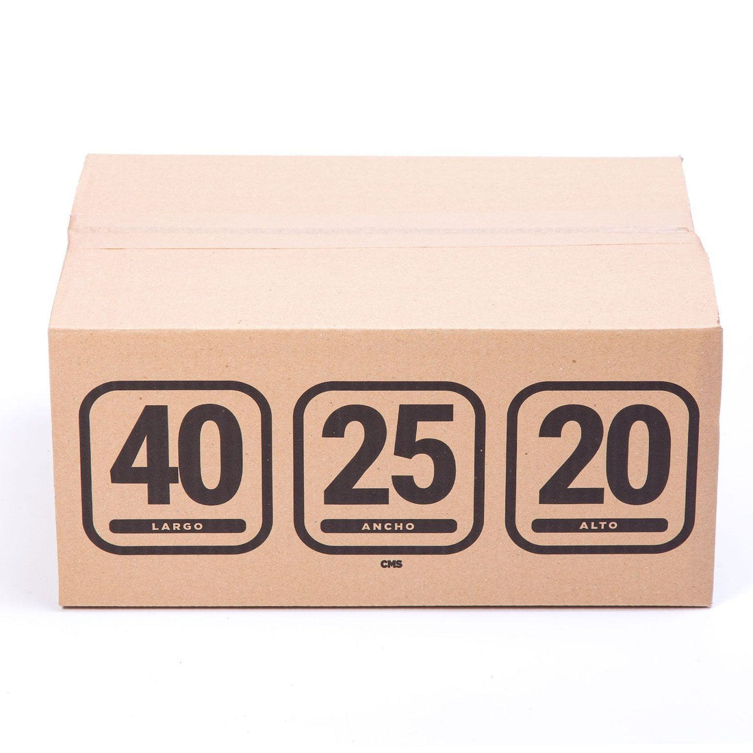 Caja de cartón resistente 40x25x20 cm, rectangular para vasos, tazas o cualquier otro objeto rectangular de 40 cm