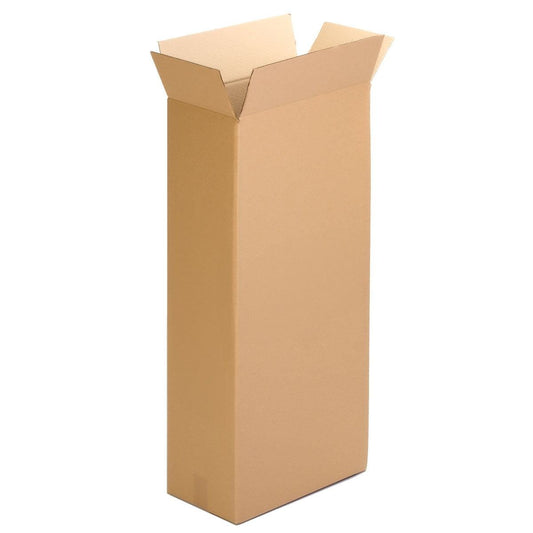 TELEBOXES | Caixa alta retangular de papelão ondulado | 50x15x100cm | Pacote de 15 caixas