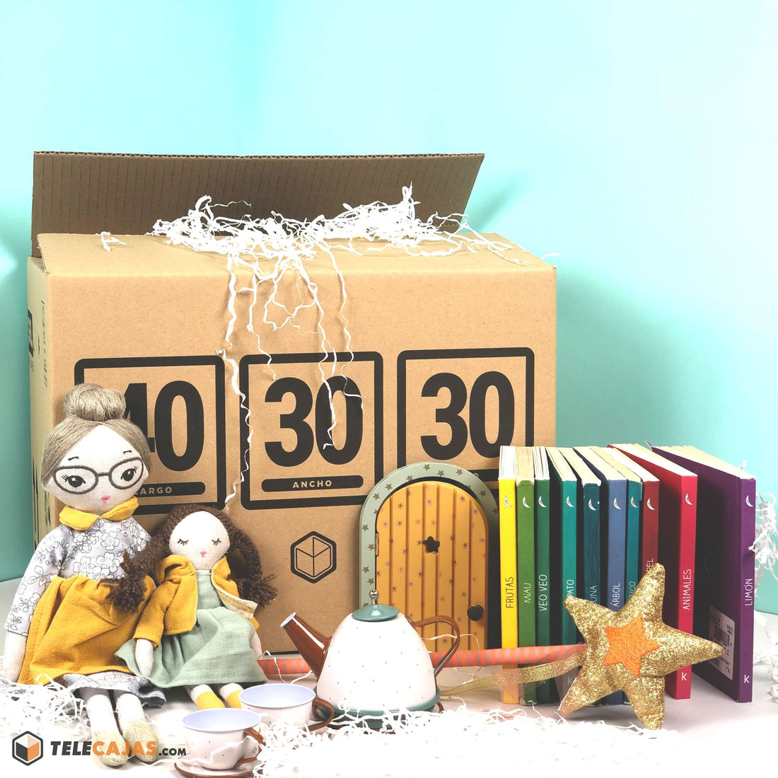 Caja Mudanza Embalaje Libros 40x30x30 cms