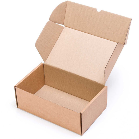 TELECAJAS | 34,5x21x12,5 cm | Caja Postal Automontable Cartón Robusto | Pack de 25 cajas - TELECAJAS