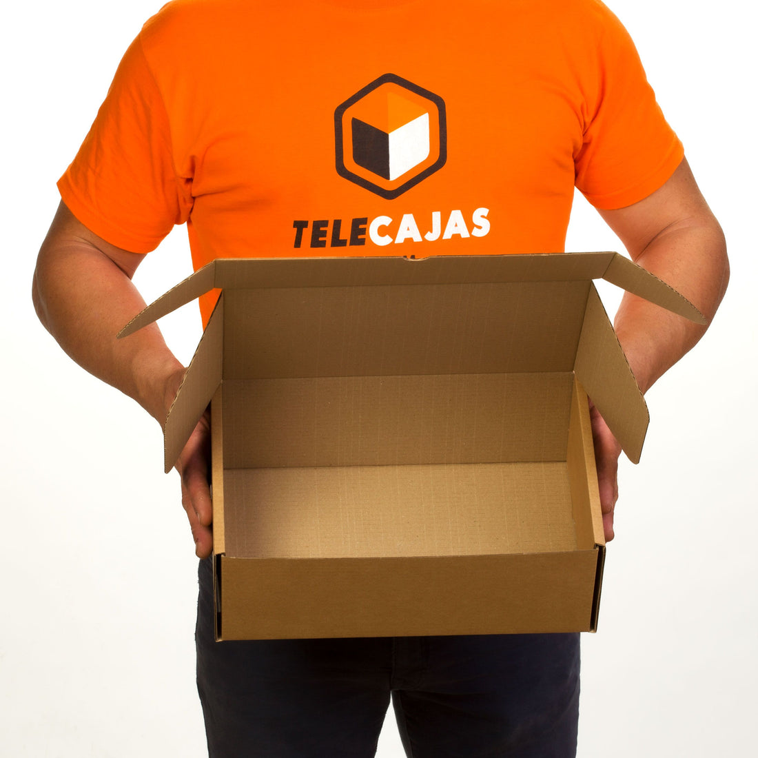 TELECAJAS | 34,5x21x12,5 cm | Caja Postal Automontable Cartón Robusto | Pack de 25 cajas - TELECAJAS