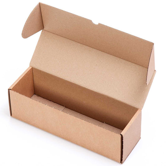 TELECAJAS | 38x12x12 cm - Caja Automontable Robusta | Cartón Kraft Marrón - Ideal Envío Una Botella | Pack de 25 cajas - TELECAJAS