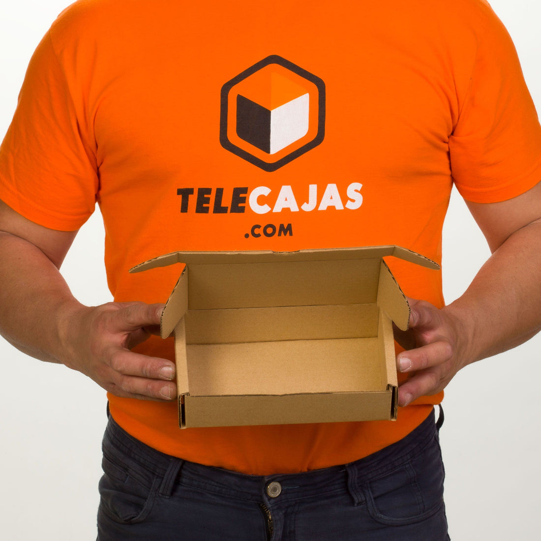 TELECAJAS | 18x10x5 cms - Cajita Automontable Robusta | Cartón Marrón Kraft - Ideales Envíos Postales | Pack de 50 cajas - TELECAJAS