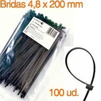 Bridas 4,8 x 200 mm - 100 uds - TELECAJAS