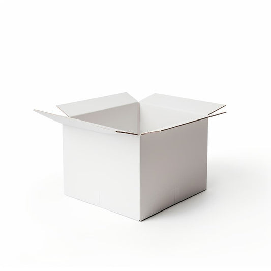 TELECAJAS | 160x115x102 mm - Cajita Cartón Postal Pequeña y Robusta | BLANCA Interior y Exterior Kraft - Pack de 30 cajas - TELECAJAS