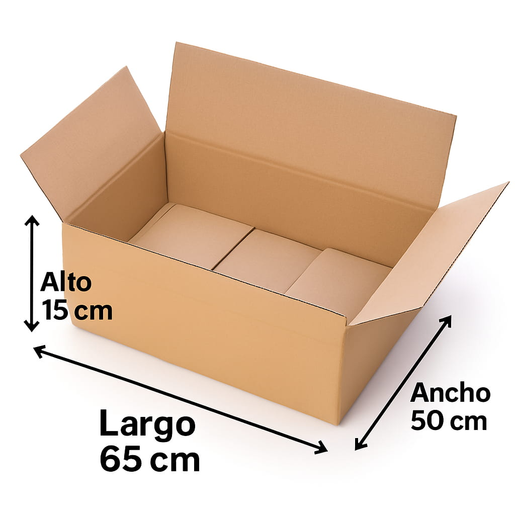 Caja carton Plana Rectangular 