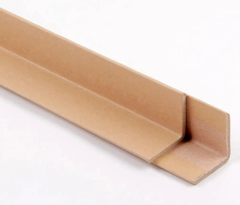 120cm Robust Corner Guard for Pallets in the shape of a 100% recycled cardboard corner guard