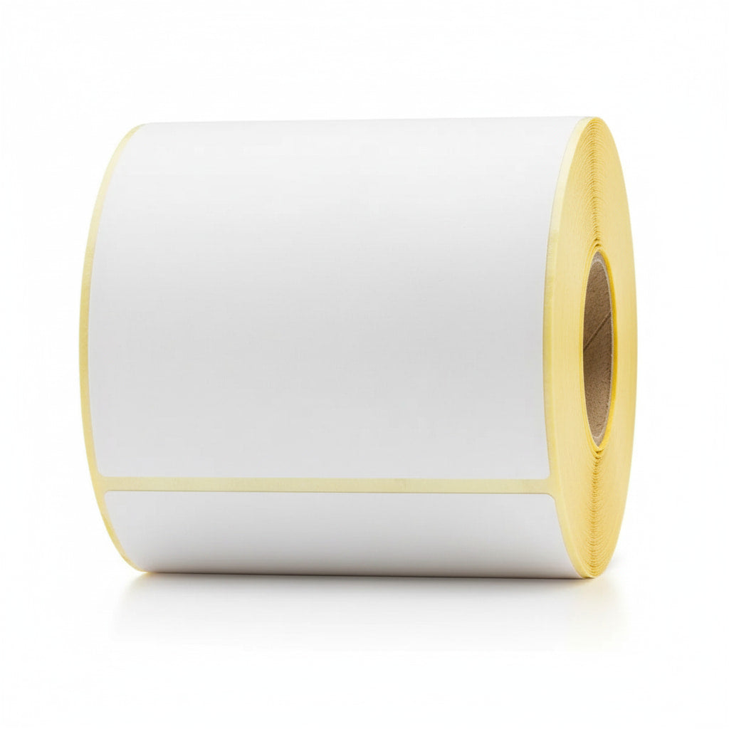 Etiquetas térmicas adhesivas 10x15 cm en rollo, pack de 1000, ideales para envíos de paquetes en mensajerías y agencias de transporte