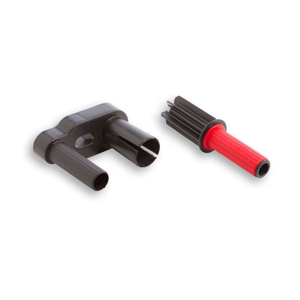 Aplicador de mango para rollo de film de embalar, accesorio ergonómico para paletizar con rapidez y comodidad.