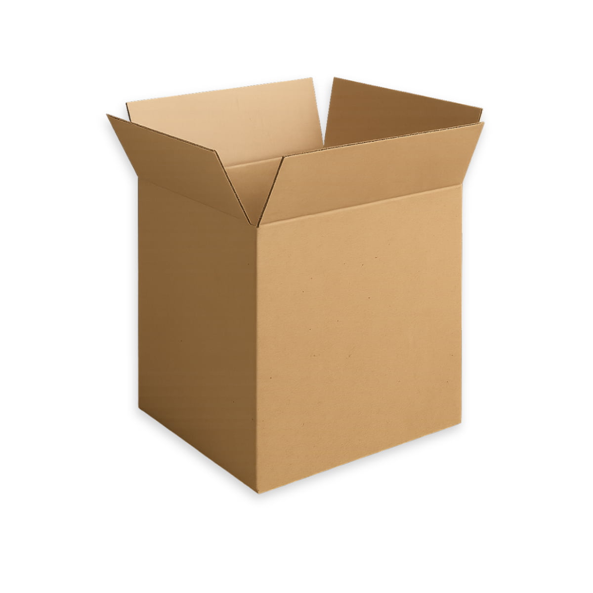 Caja 34,7x32,5x39,2 cm de Cartón Marrón de Solapas Económica y Funcional para Envios y Almacenaje. Sin asas