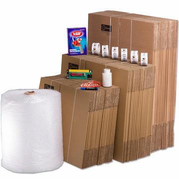 TELEBOXES | Family Moving Pack - Family Housing Size (3+ rooms) | Includes boxes and all necessary packaging