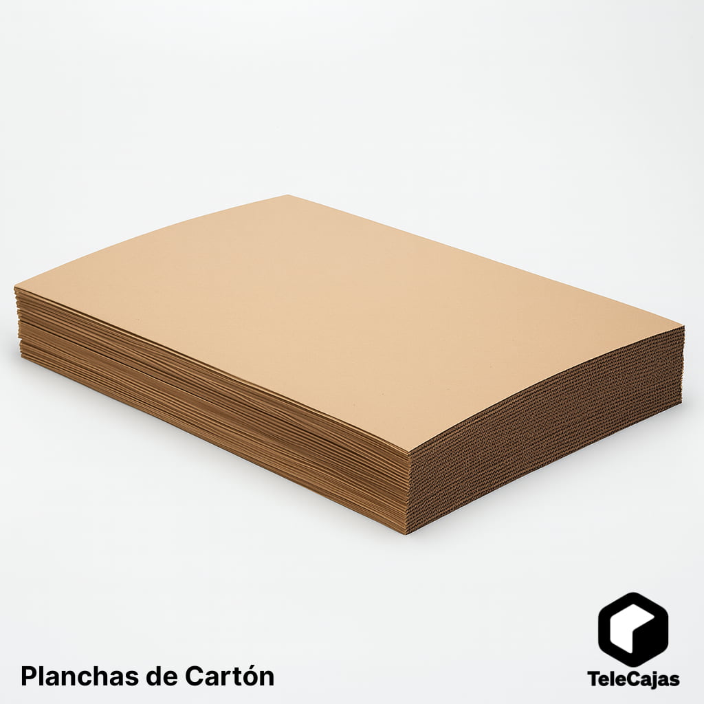 Folhas de papelão ondulado Kraft 80x60 cm para artesanato | Material ecológico e resistente