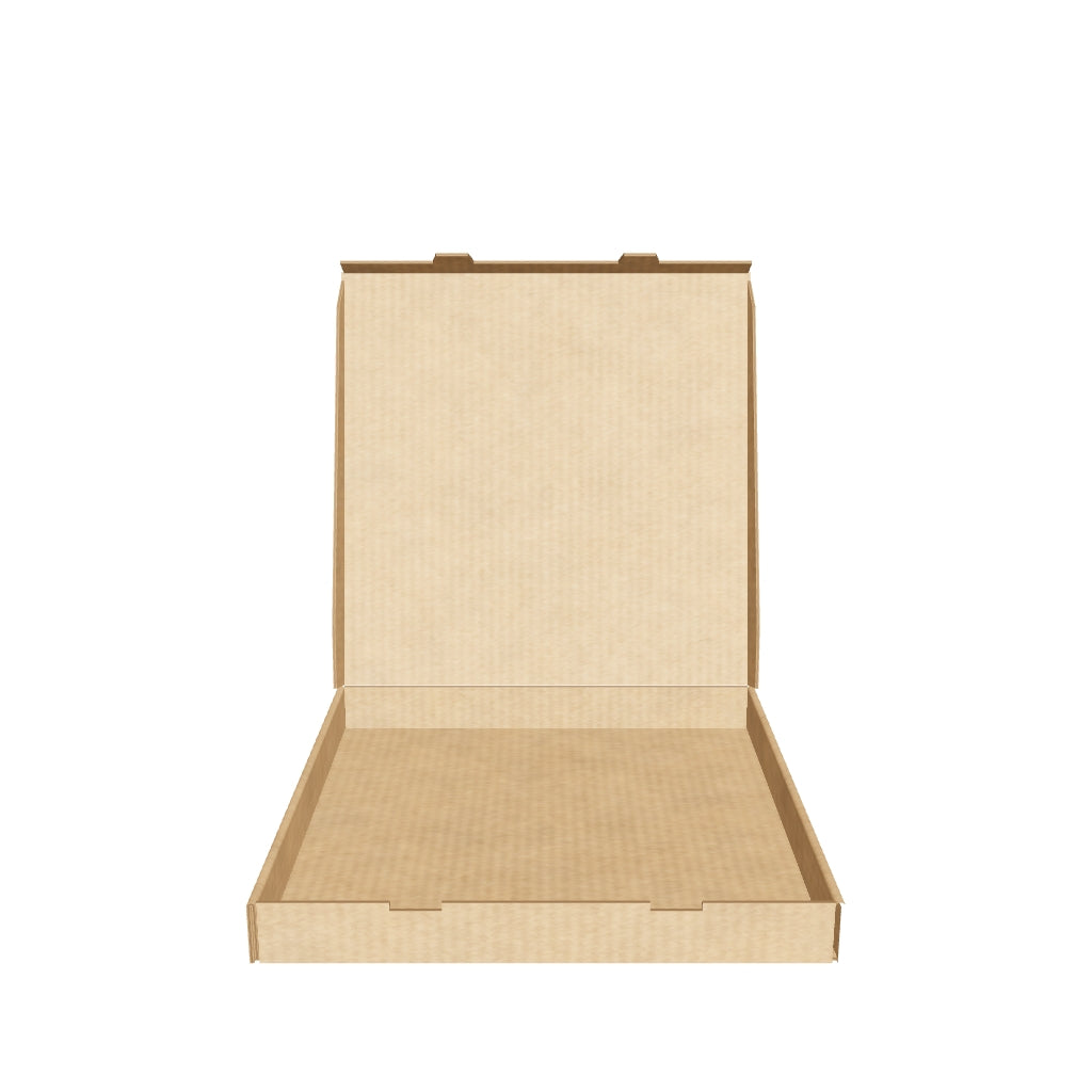 Caja para pizza 33x33 cm en 3D