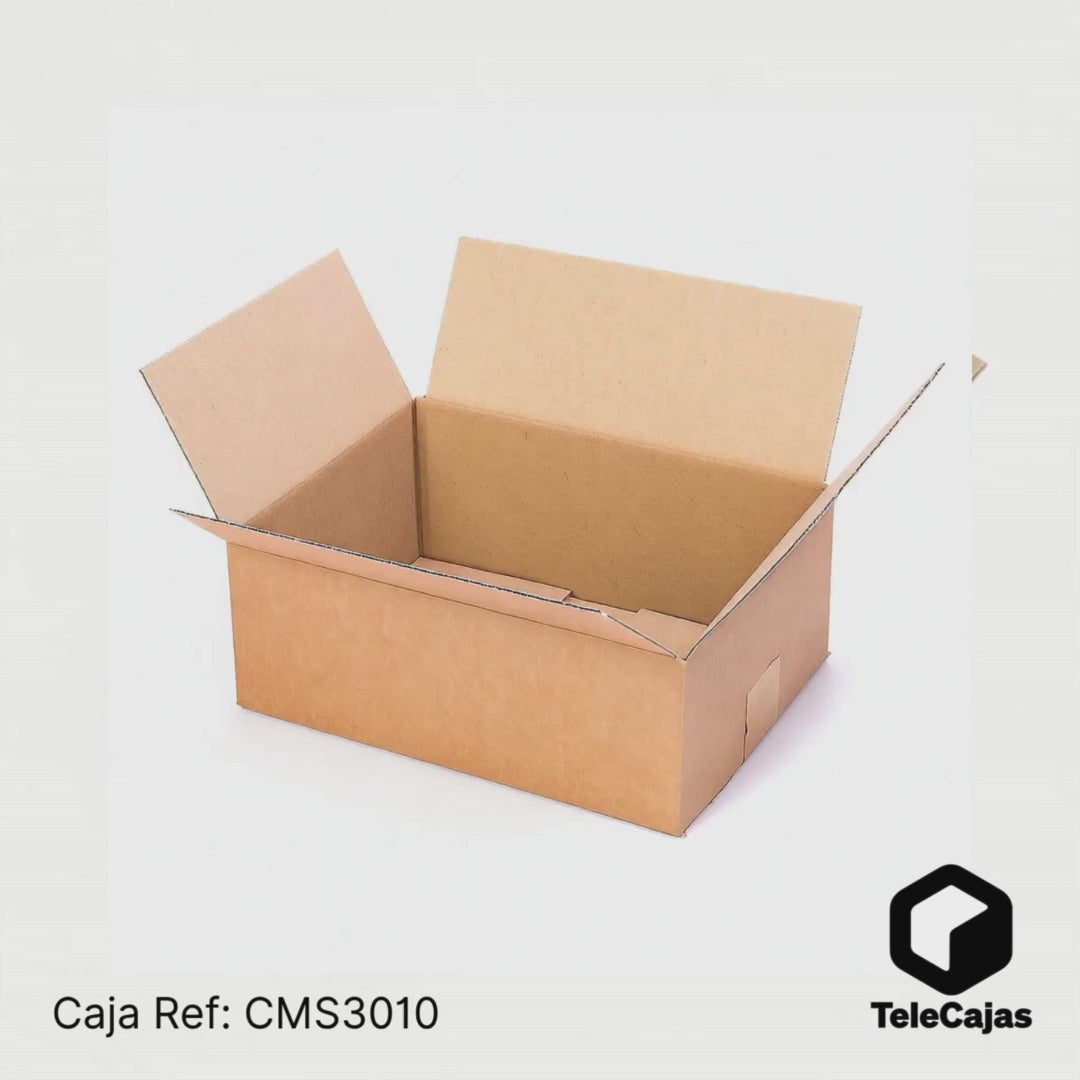 360º Caja de embalaje muy resistente en cartón marrón de canal simple con medidas interiores 30,5 x 22,8 x 10,2 cm. Perfecta para envíos de documentación A4, packaging ecológico, logística de e-commerce o almacenamiento doméstico. Fabricada en cartón reciclado, ligera y funcional.