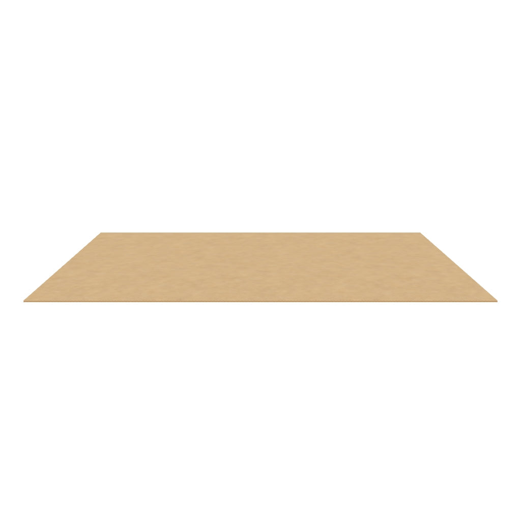 Plancha de cartón kraft ondulado 120x80 cm 4 mm en 3D