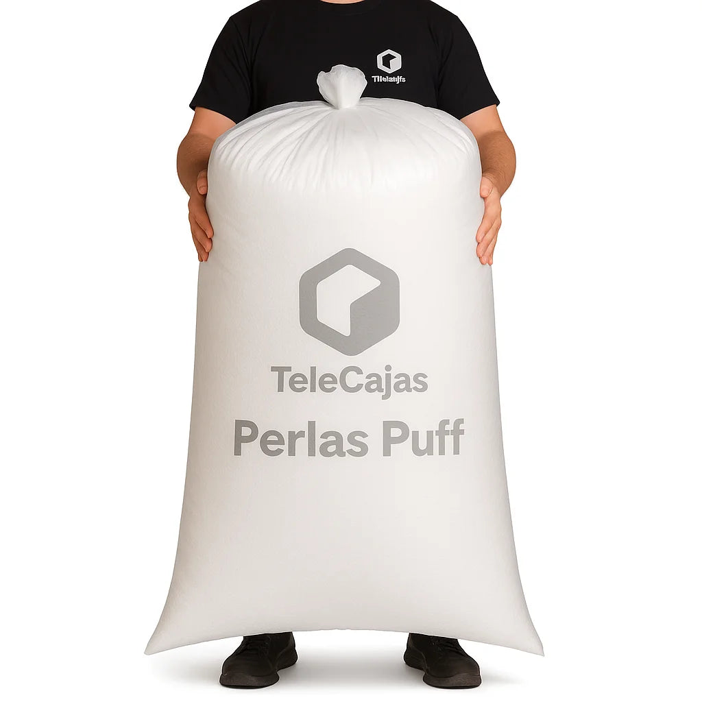saco perlas poliestireno relleno puff cojines telecajas