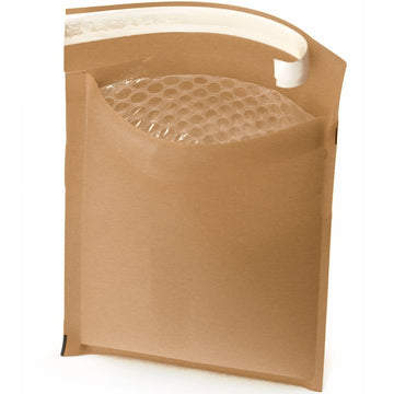 Sobre acolchado grande 18H 270x360 mm interior con burbujas y autocierre, ideal para envíos seguros y protección de objetos planos y documentación